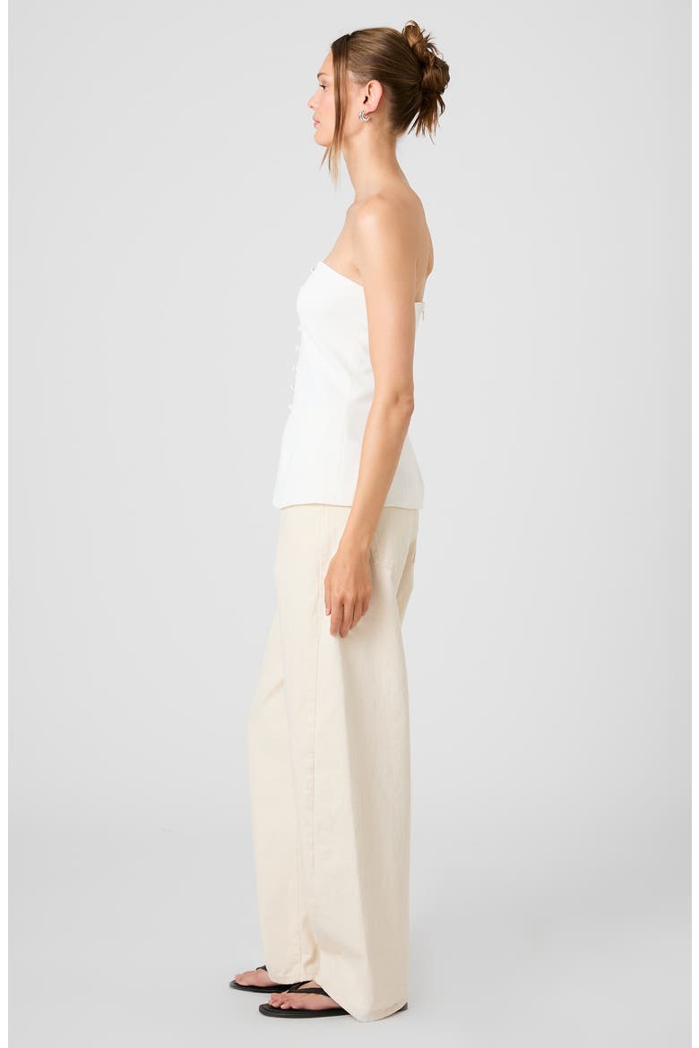 Harry Strapless Top, Alternate, color, SUMMER WHITE