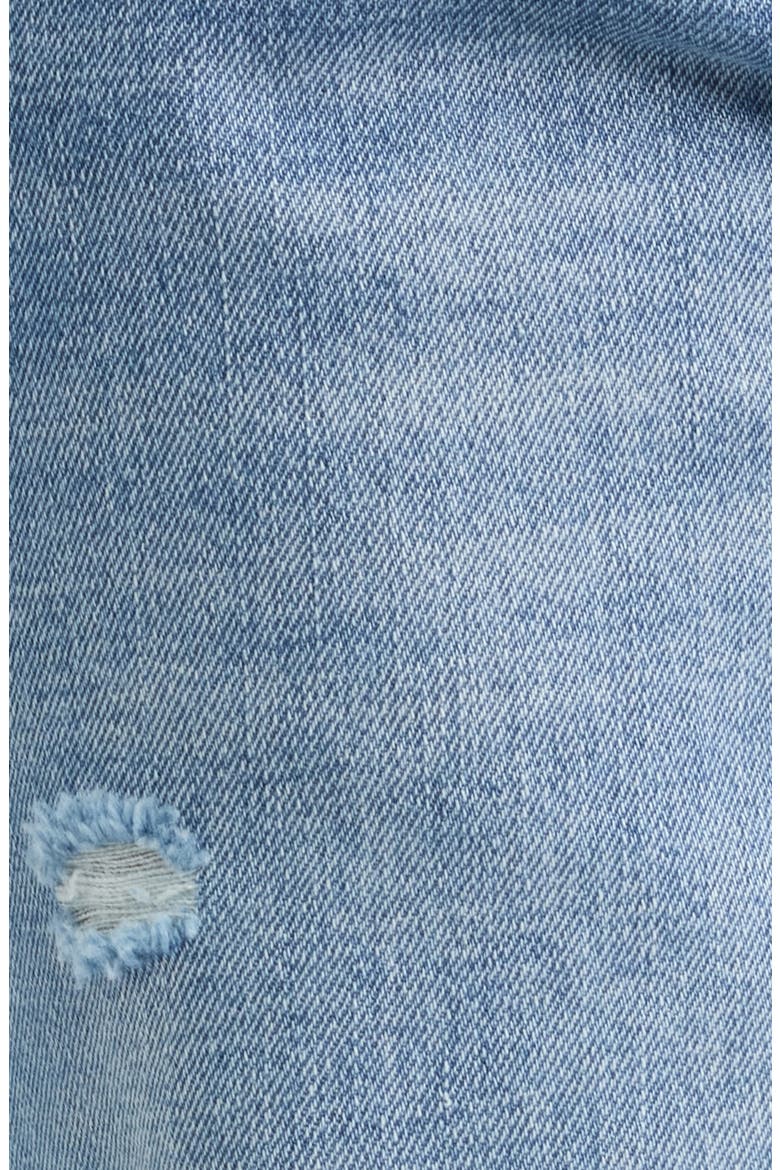 Low Rise Forward Seam Relaxed Straight Leg Ripped Jeans, Alternate, color, MEDIUM DISTRESS
