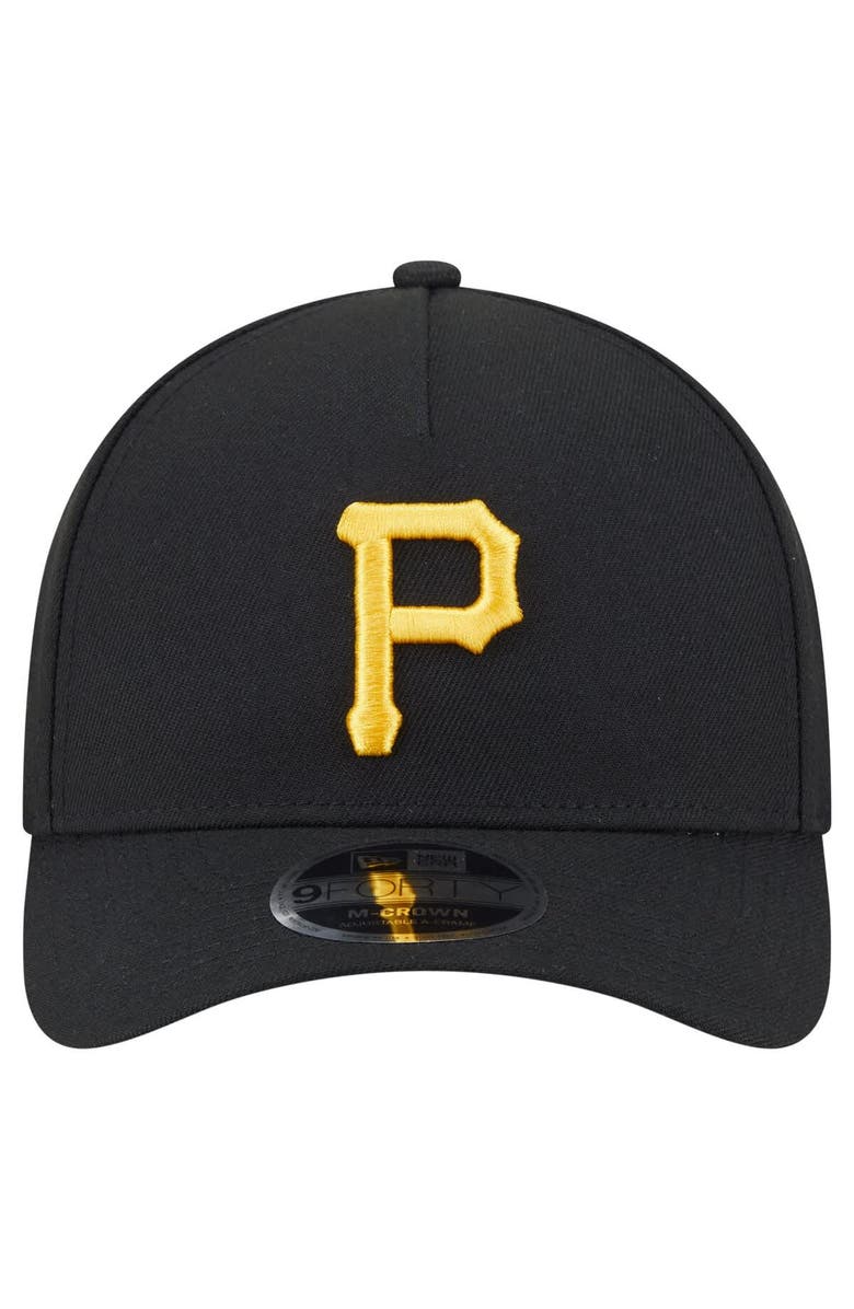 New Era Men's New Era Black Pittsburgh Pirates 9FORTY M-Crown Adjustable Hat, Alternate, color, Black
