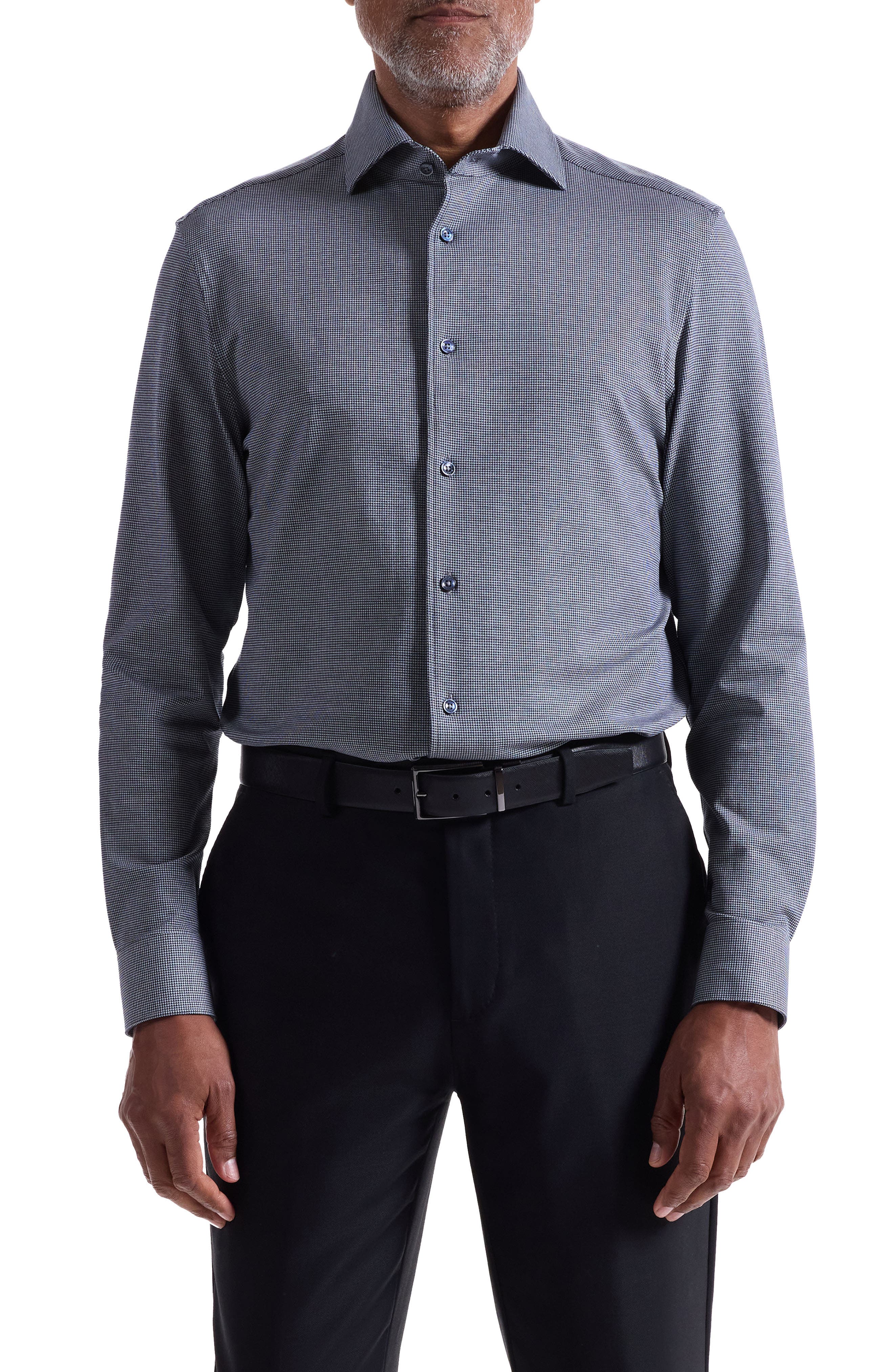 Devon OoohCotton Houndstooth Button-Up Shirt - image 3