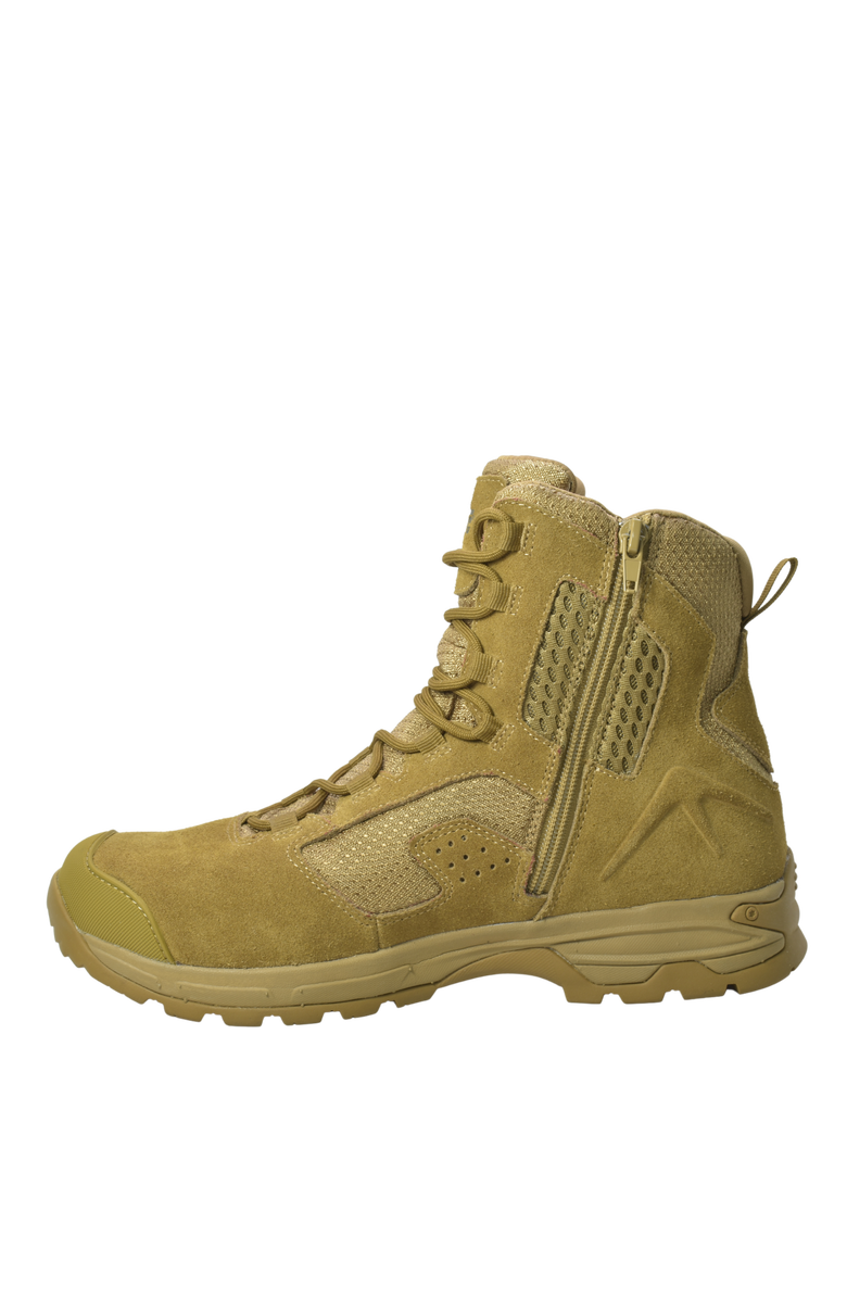 AdTec 8" Side Zipper Tactical Boot, Alternate, color, Coyote