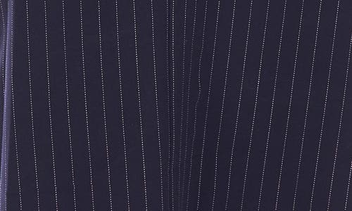 Halogen ® Pinstripe High Rise Midi Skirt In Blue