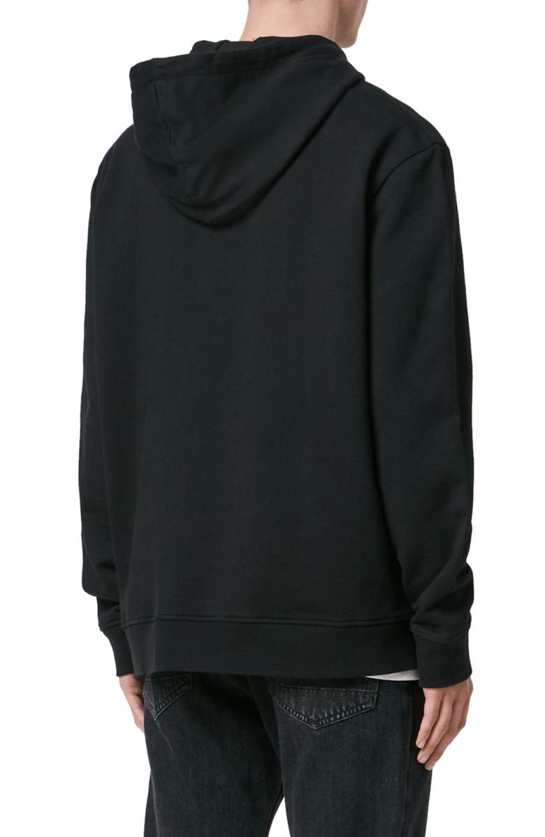 AllSaints Ex Mono Embroidered Hooded Sweatshirt, Alternate, color, 