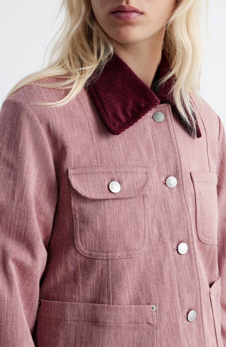 & Other Stories A-Line Stretch Cotton Twill Jacket, Alternate, color,