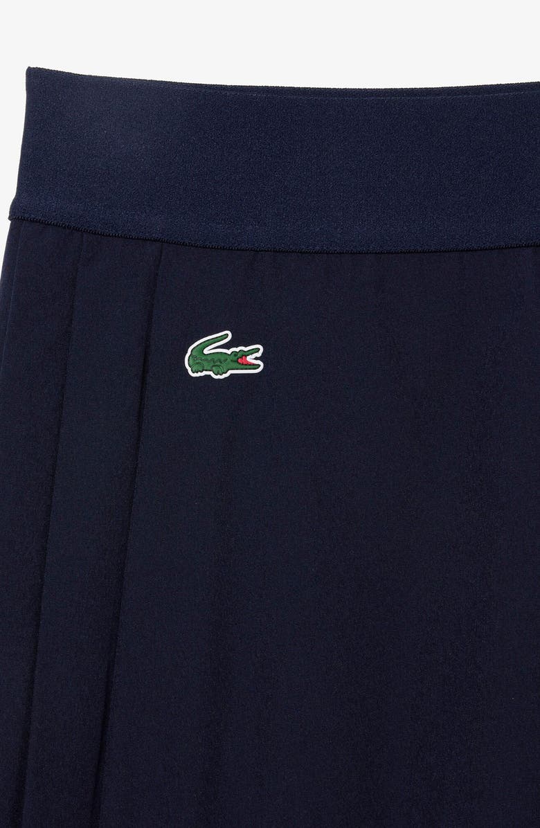 Lacoste Pleated Miniskirt, Alternate, color, Navy Blue/ Navy Blue