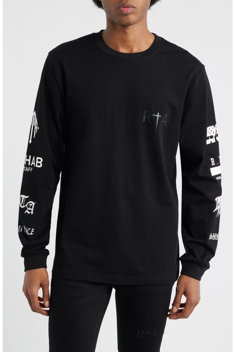 Greatest Hits Long Sleeve Graphic T-Shirt, Main, color, BLACK GREATEST HITS