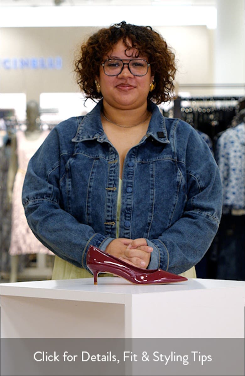 Pointed Toe Kitten Heel Pump, sales video thumbnail