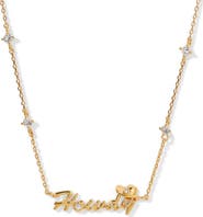 Girls Crew Howdy Partner Pendant Choker Necklace