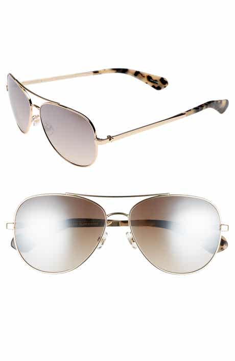 Kate Spade New York avaline 58mm aviator sunglasses