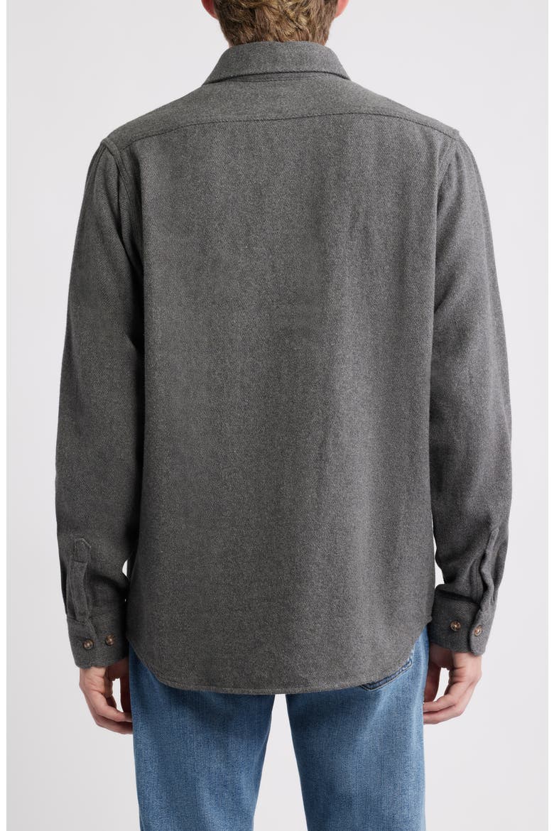Flannel Work Shirt, Alternate, color, HEATHER GREY