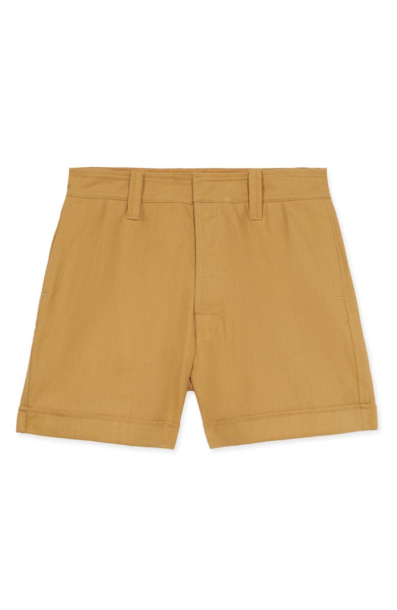 Fortela Cotton Twill Shorts, Main, color, Camel