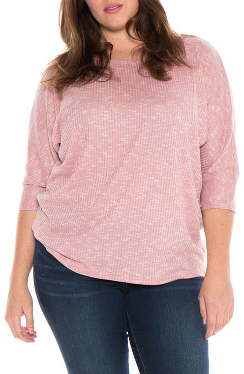 Marble Knit Dolman Top