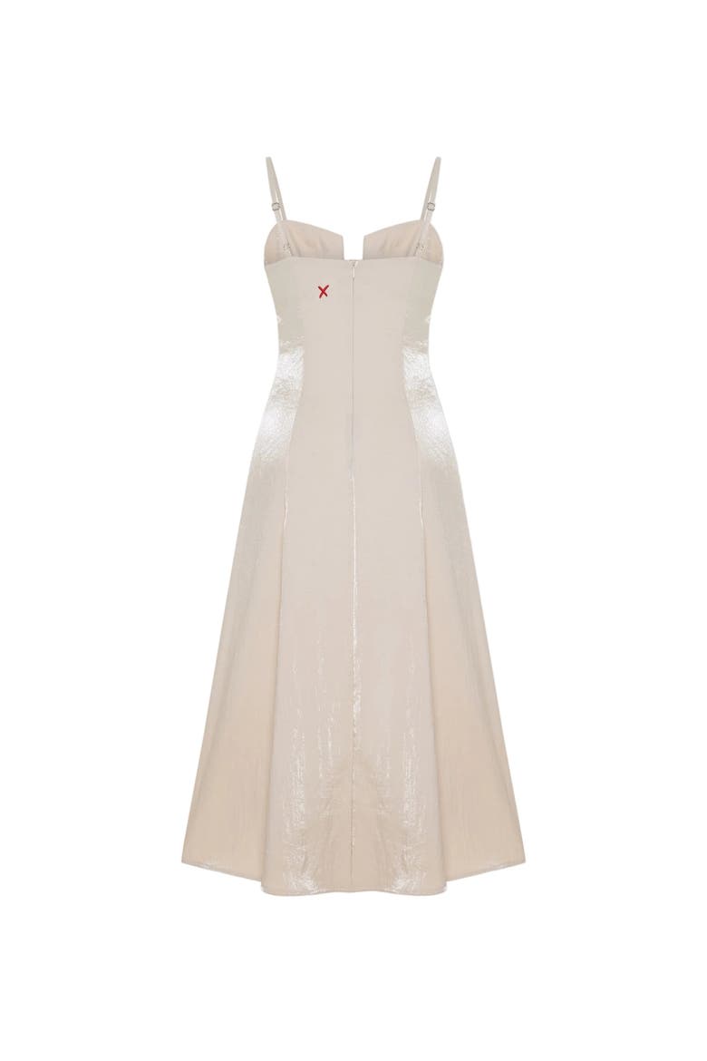 Daydreamers Strappy Midi Dress, Alternate, color, Beige