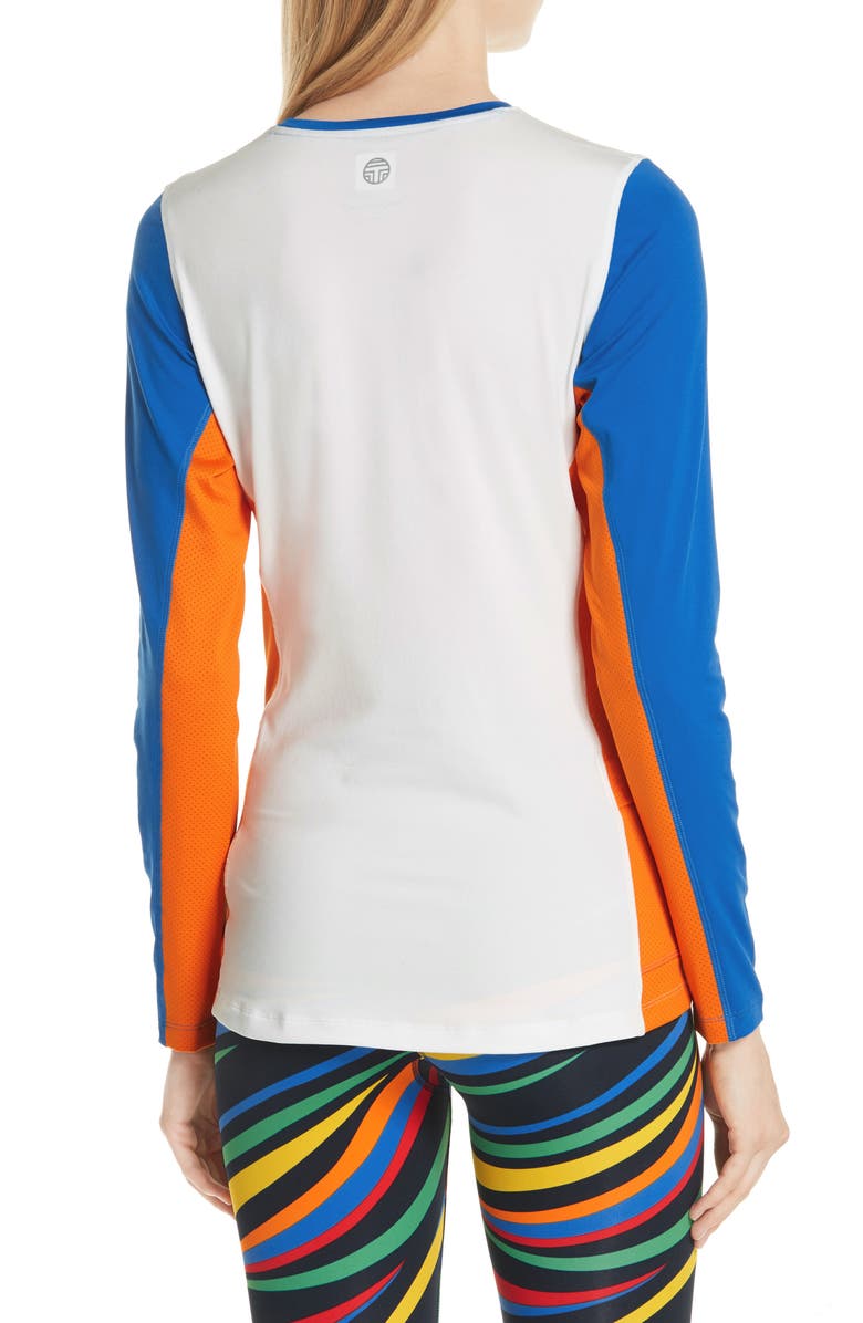 Tory Sport by Tory Burch Tory Sport Colorblock Performance Top, Alternate, color, 