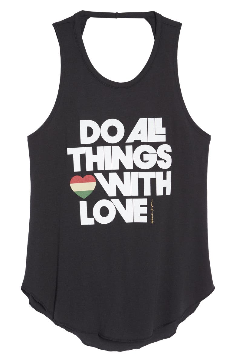 Spiritual Gangster Do All Things with Love Open Back Tank, Alternate, color,