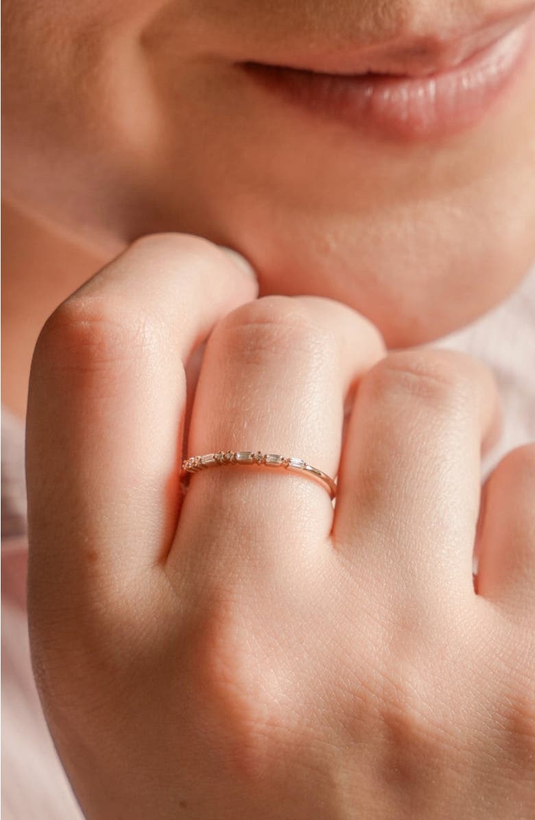 MADE BY MARY ILY Morse Code Ring, Alternate, color, Silver
