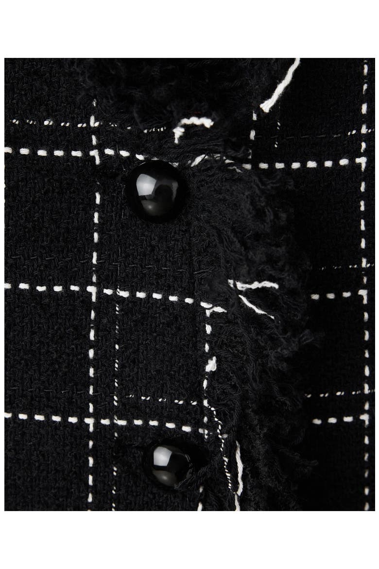 Audrey Tweed Blazer, Alternate, color, BLACK