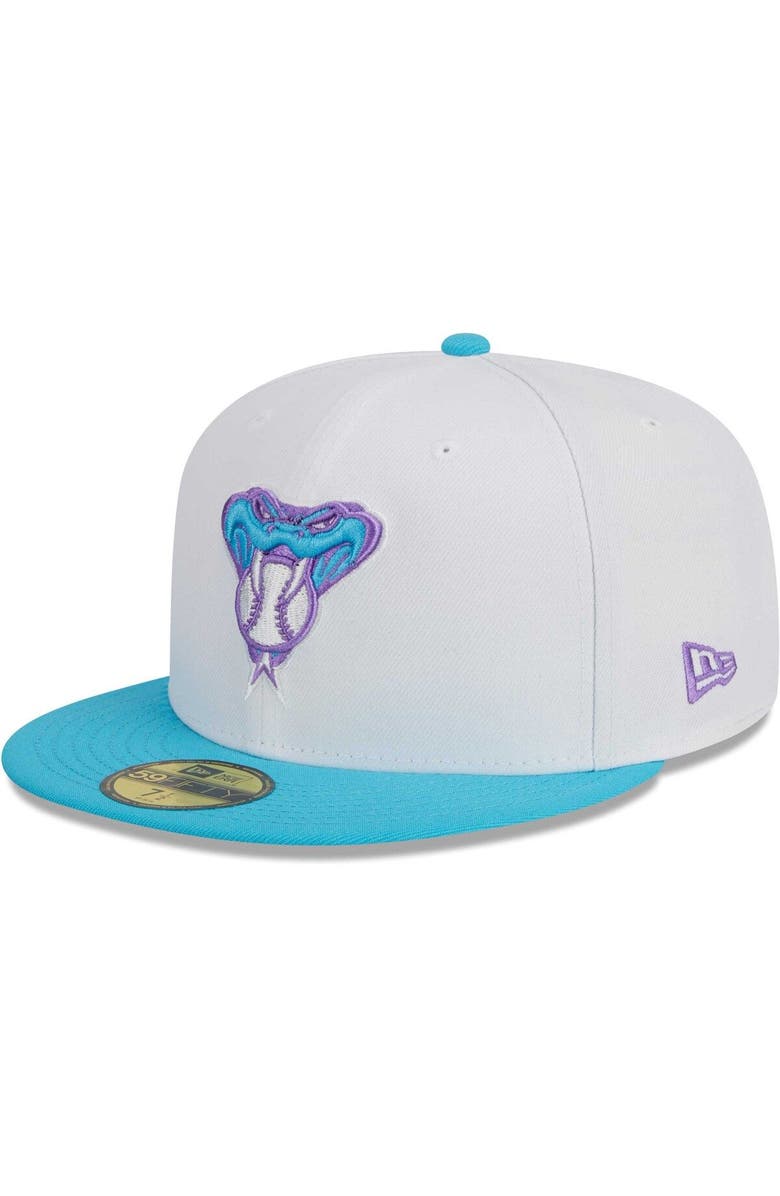 New Era Men's New Era White Arizona Diamondbacks  Vice 59FIFTY Fitted Hat, Alternate, color, 