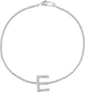 EFFY Sterling Silver Diamond Initial Bracelet - 0.15 ctw