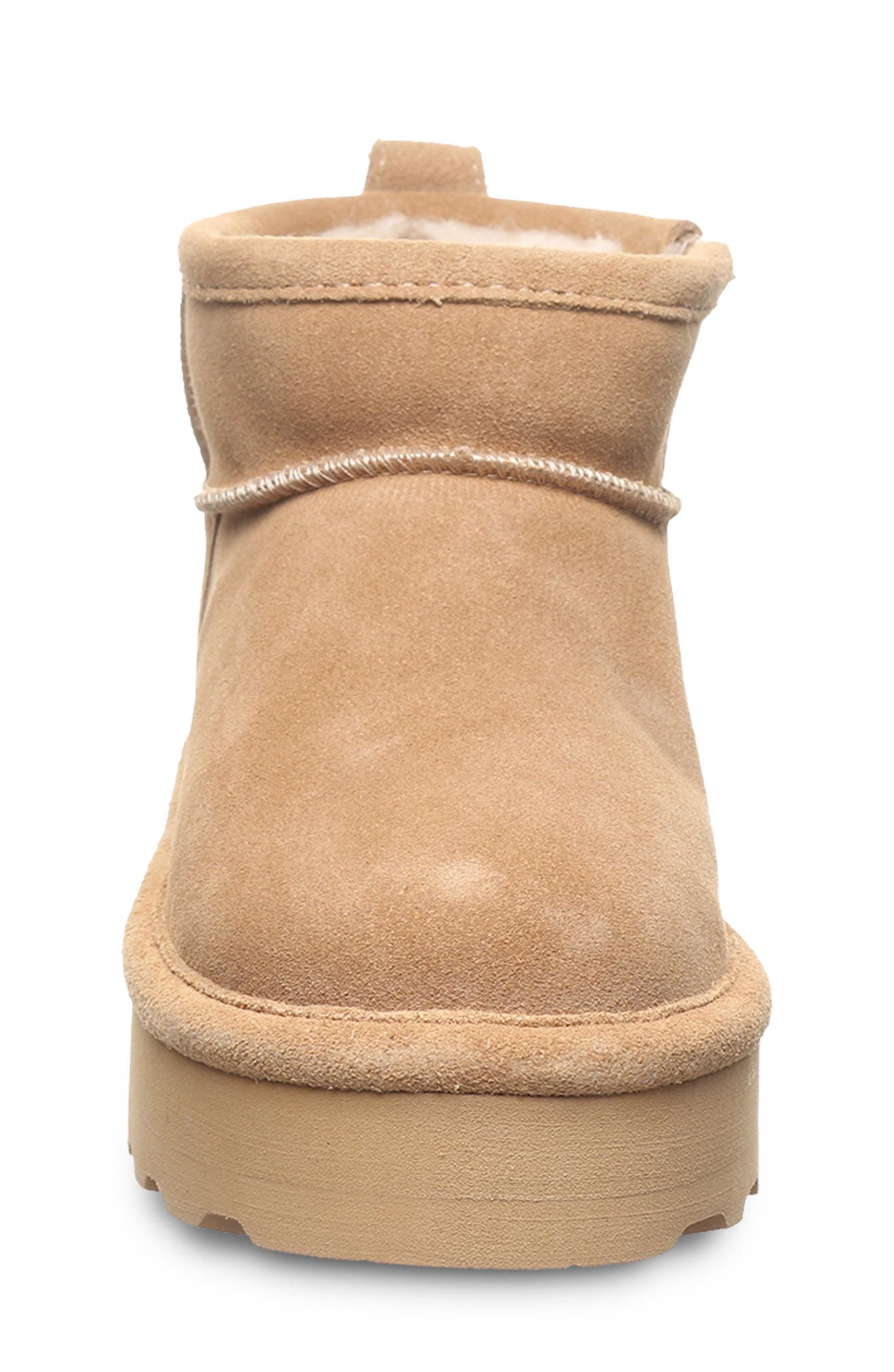 Kids' Retro Shorty Faux Fur Platform Boot, Alternate, color, ICED COFFEE SOLID