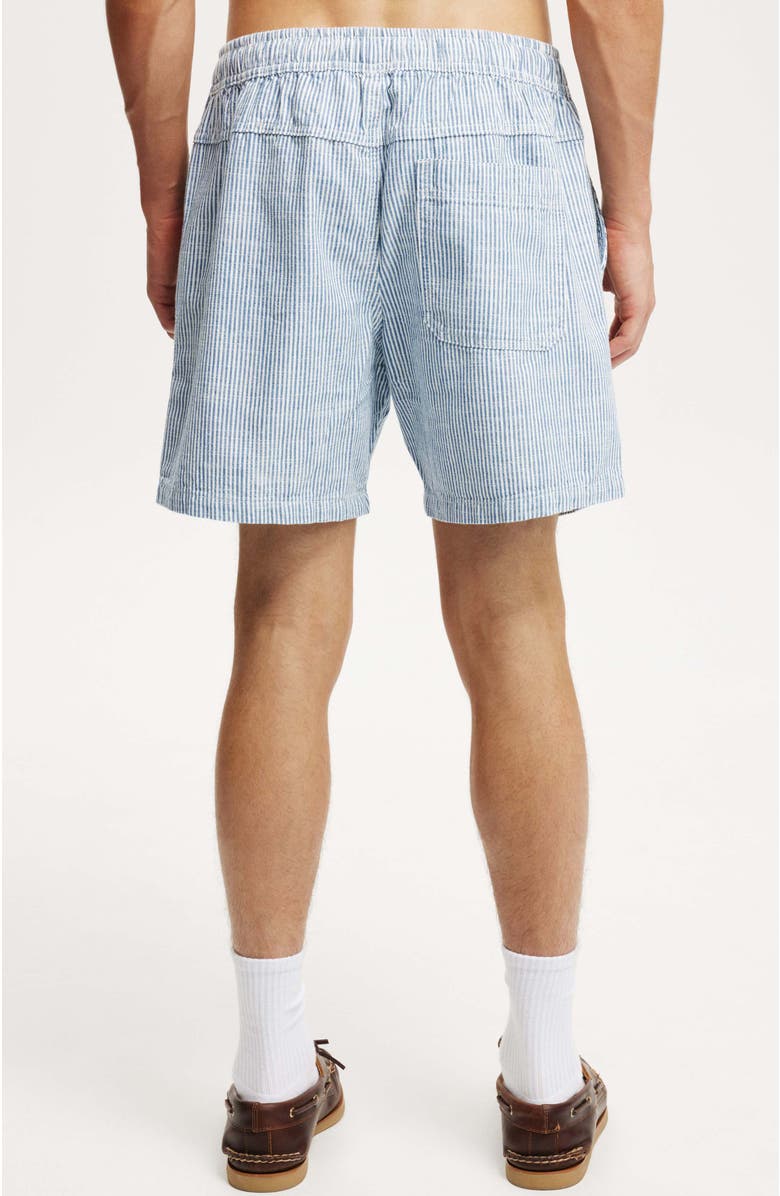 Cotton On Men's Easy Short, Alternate, color, Blue 50 50 Stripe