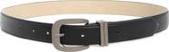 Steve Madden Textured Faux Leather Belt