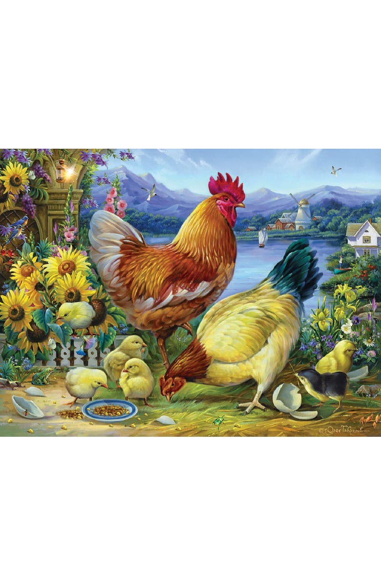 Sunsout Rooster Walk 500 piece Jigsaw Puzzle for Adults, Alternate, color, Multicolor