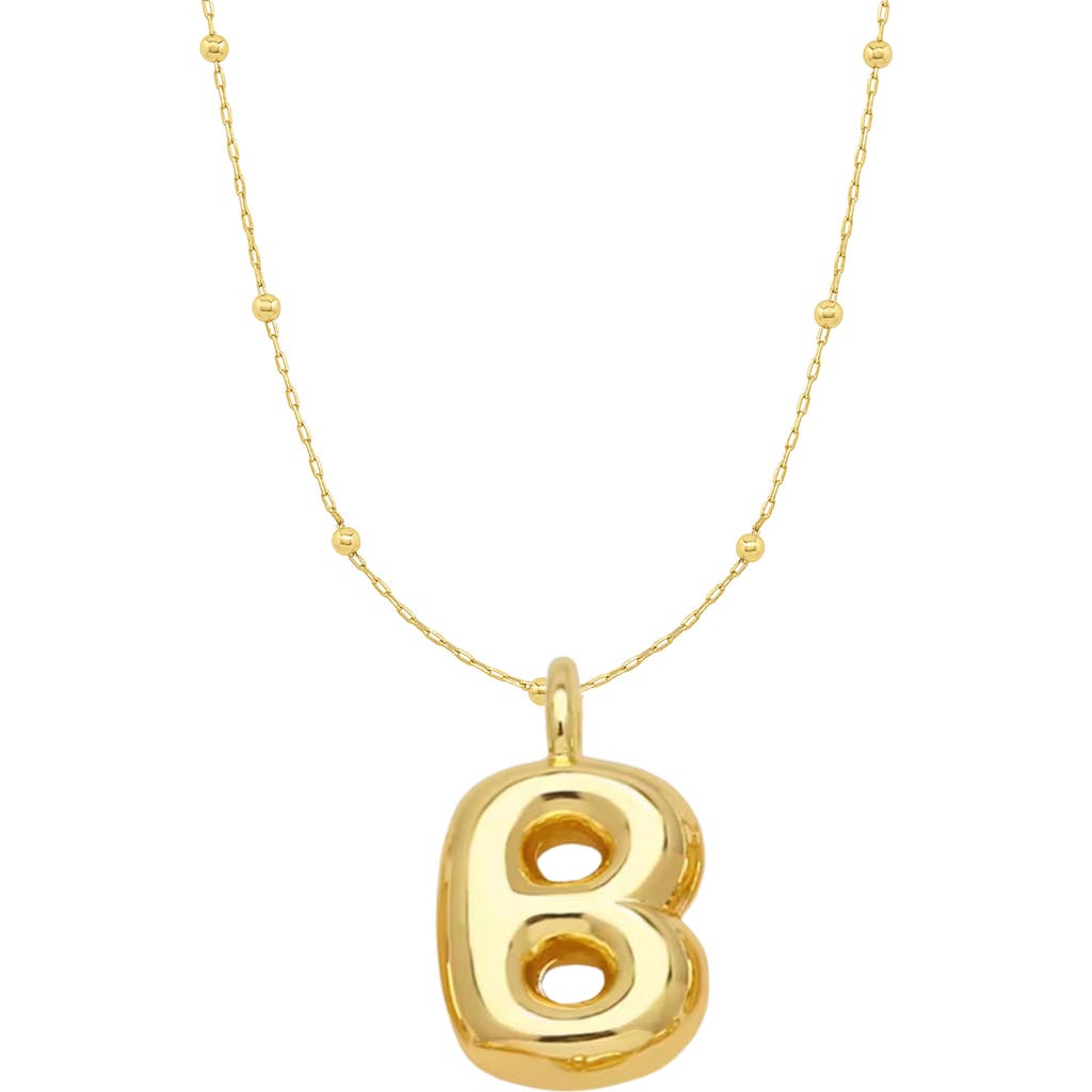 Emma Rae Bubble Initial Necklace in Letter B  product