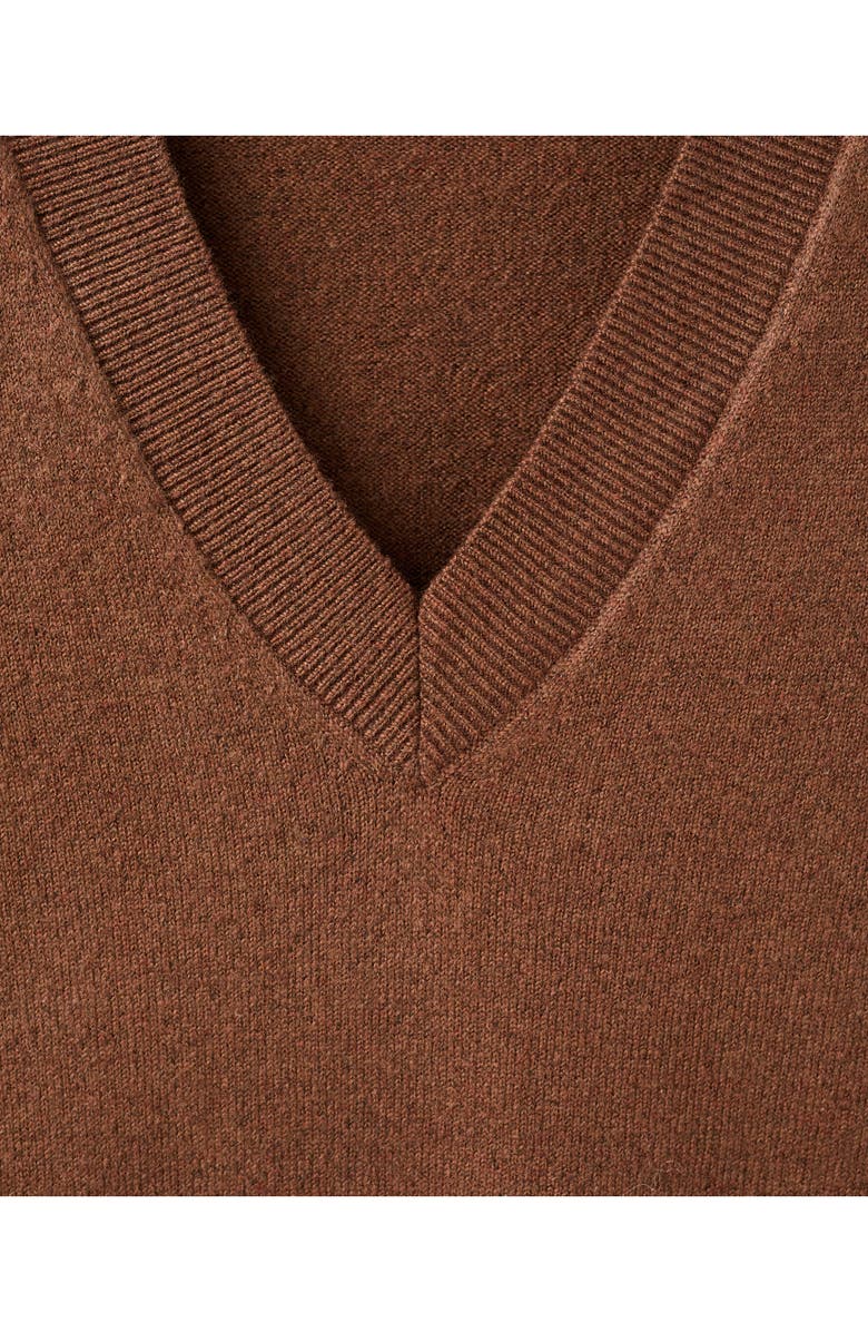 MANGO Fine Knit V-Neck Sweater, Alternate, color, 