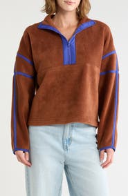 Thread & Supply Soft Fleece Half Zip Pullover
