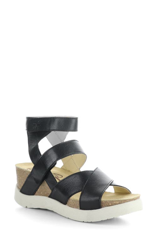 Shop Fly London 'wege' Leather Sandal In Black