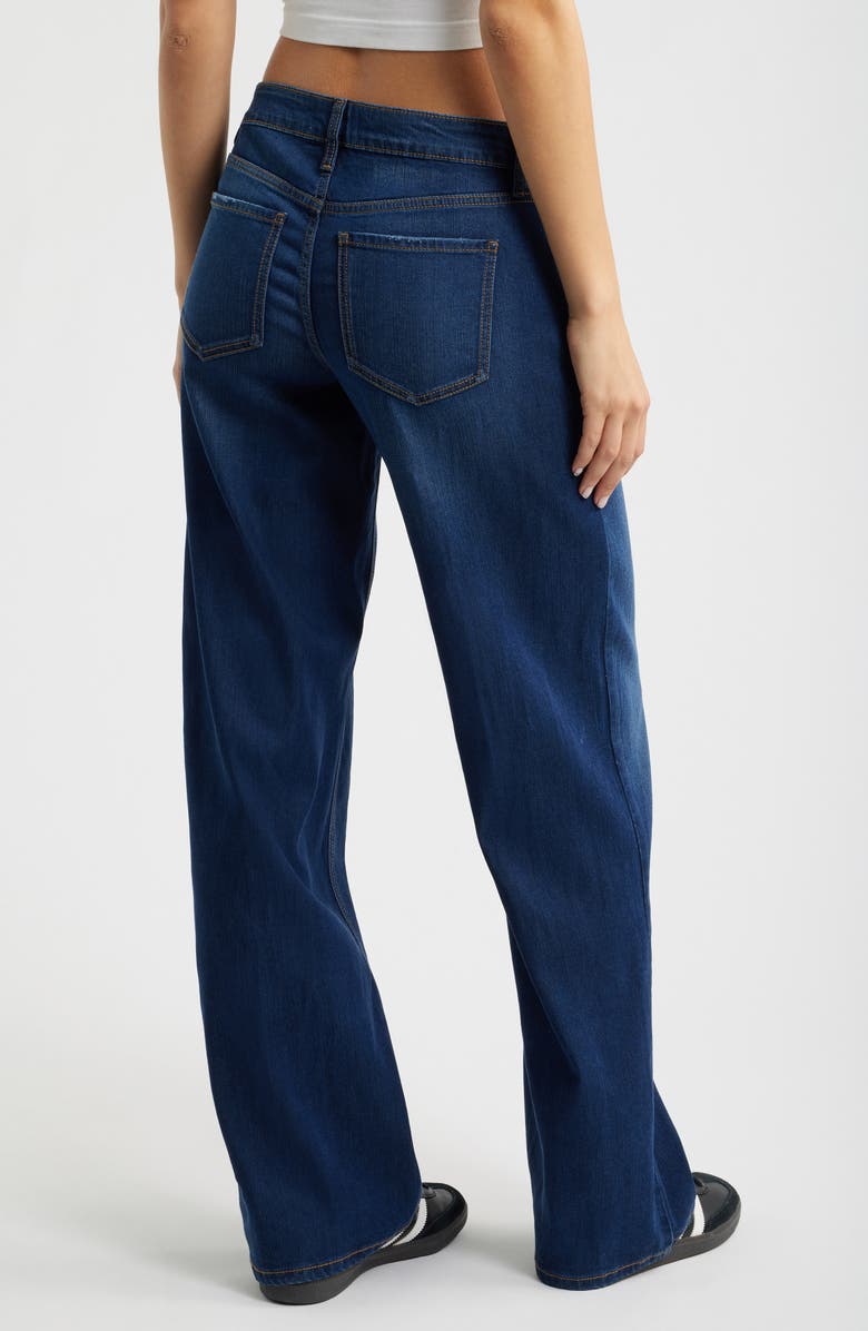 YMI High Waist Wide Leg Jeans, Alternate, color, Dark Blue