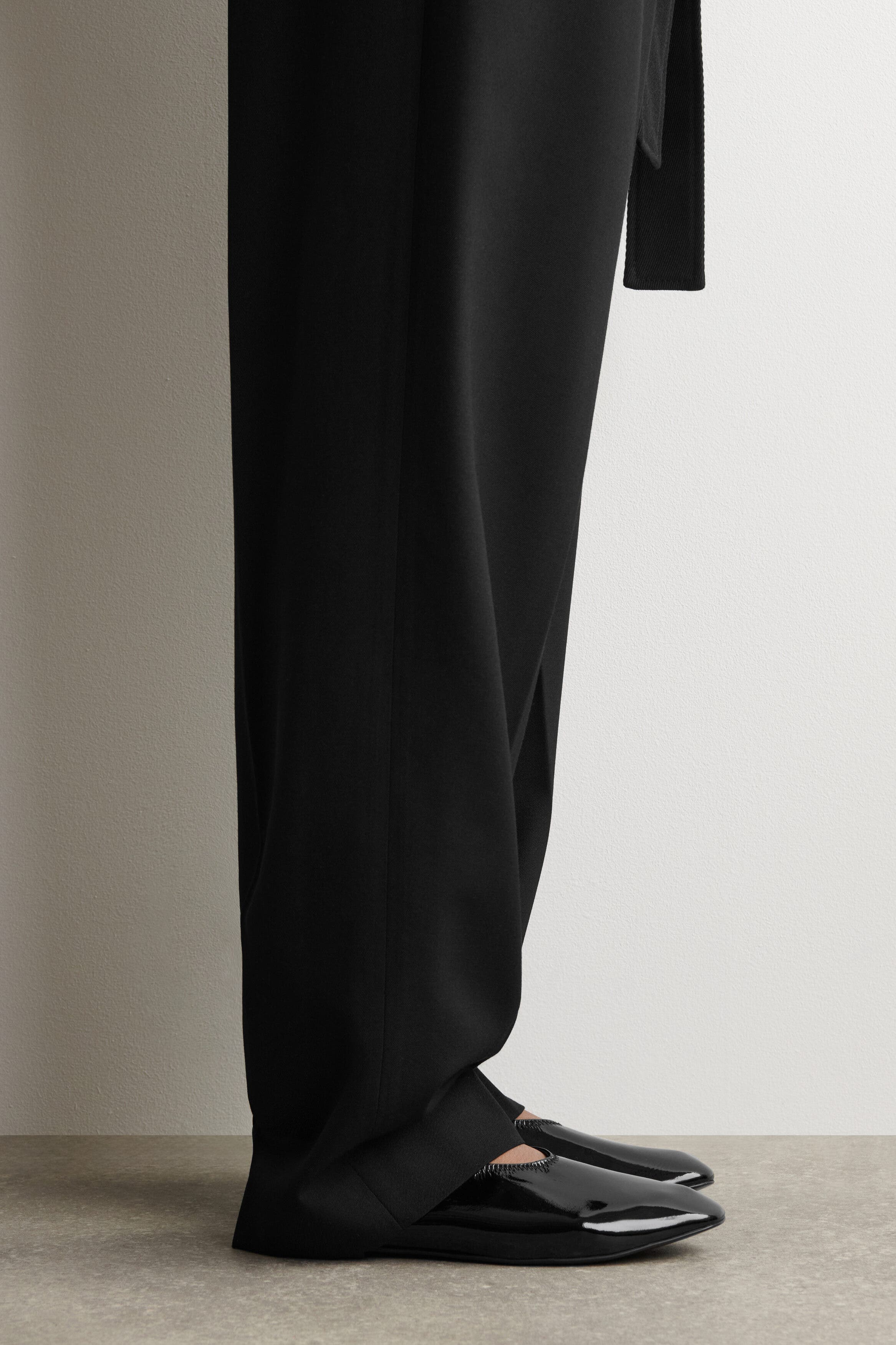 Minimal Patent Leather Ballet Flats, Alternate, color, BLACK