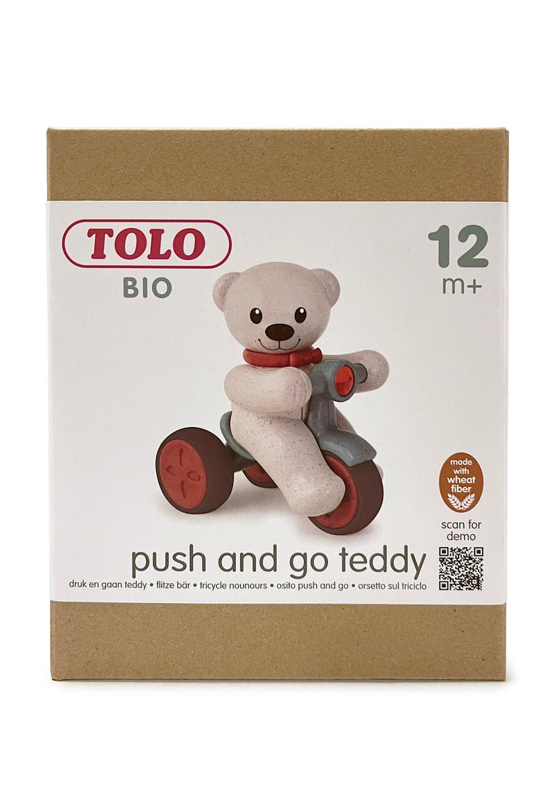 Push and Go Teddy, Alternate, color, Multi