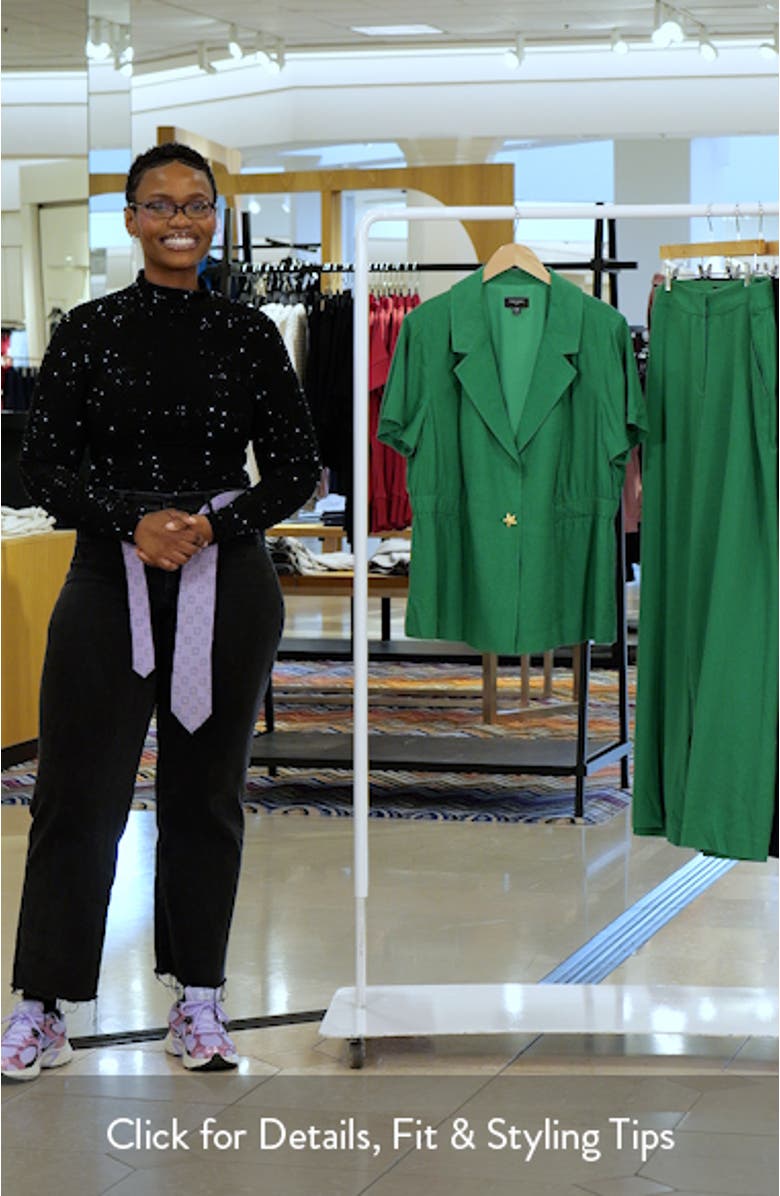 Short Sleeve Linen Jacket, sales video thumbnail