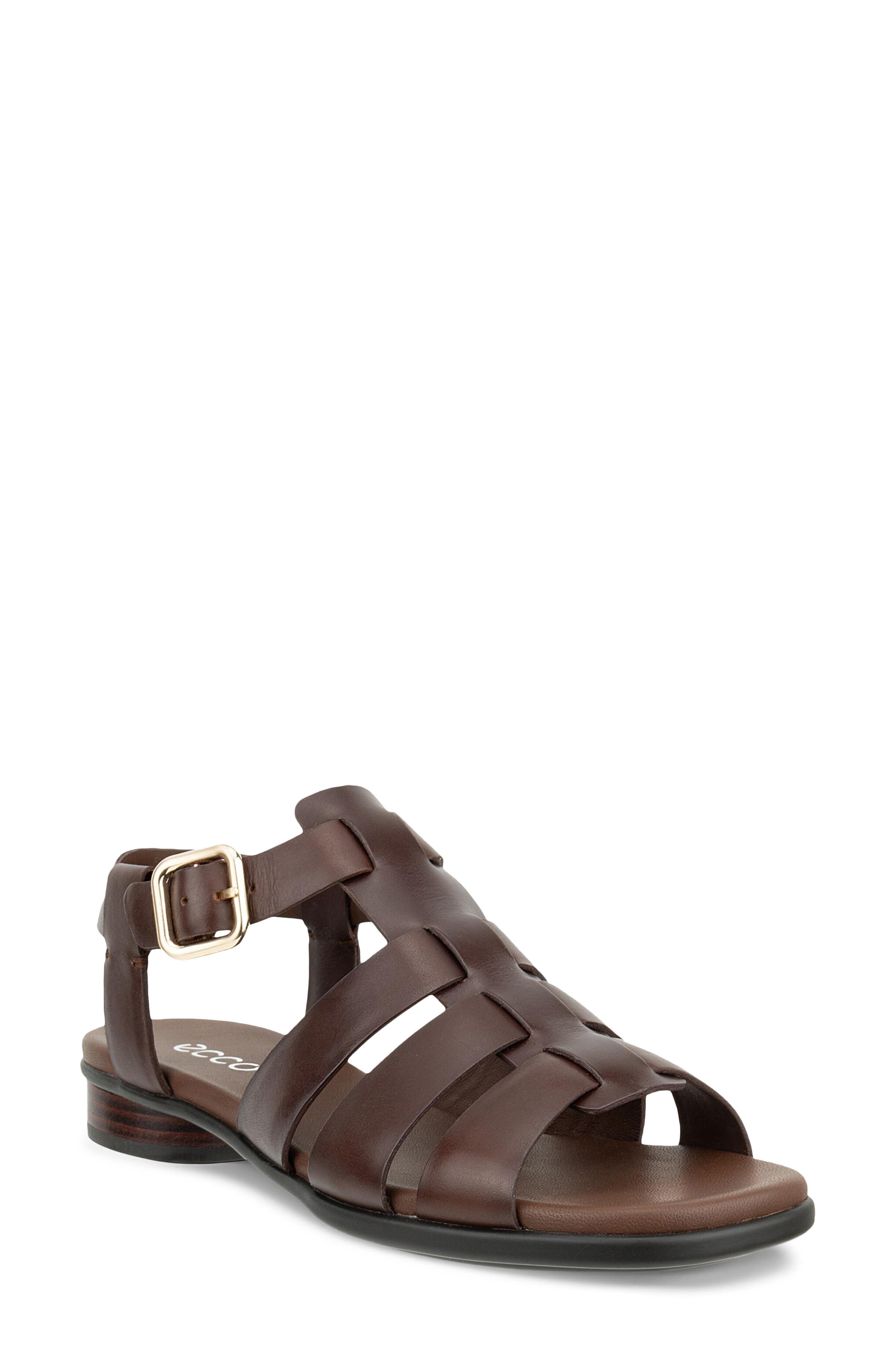 ECCO Sculpted Alba 25 Fisherman Sandal, Main, color, Potting Soil