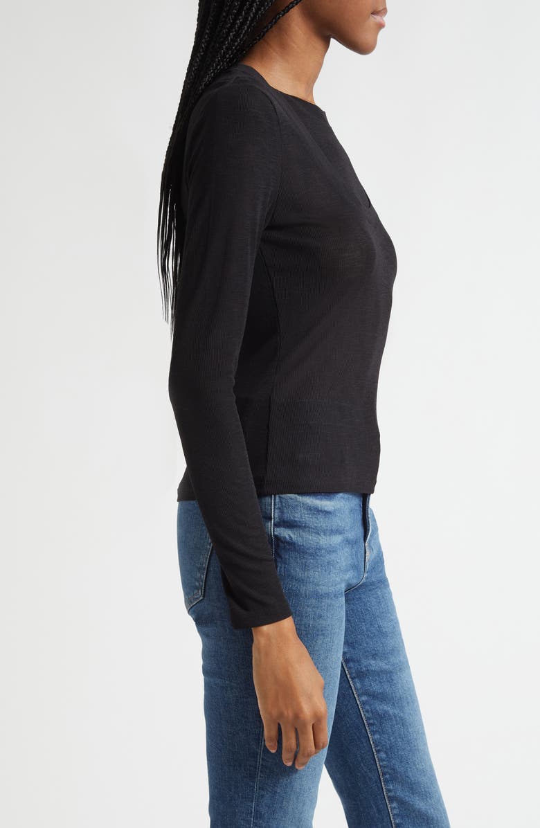 Veronica Beard Neita Knit Top, Alternate, color, Black