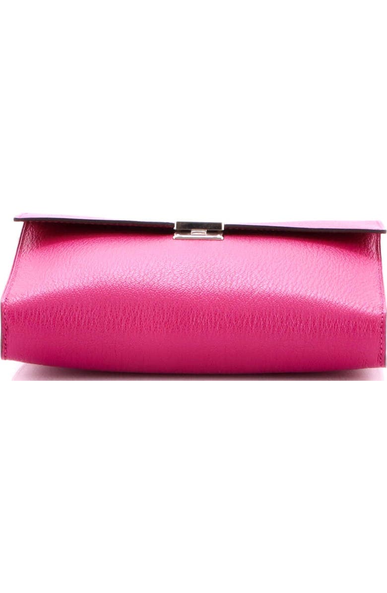Pre-Owned Hermes Clic Wallet on Strap Chevre Mysore 16, Alternate, color, Rose Pourpre