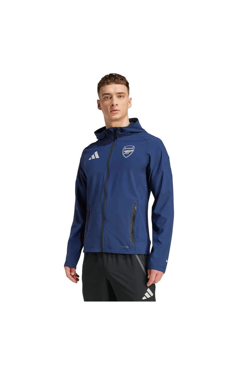 adidas Men's adidas Blue Arsenal 2025/26 Tiro Vis Tech Travel Jacket, Main, color, Blue