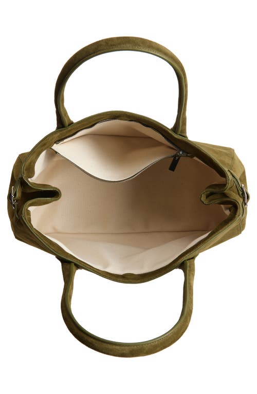 Reformation Large Patrizia Suede Satchel In Leccio Suede