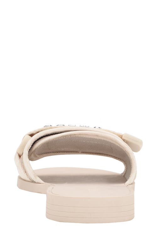Guess Elyze Slide Sandal In Animal Print