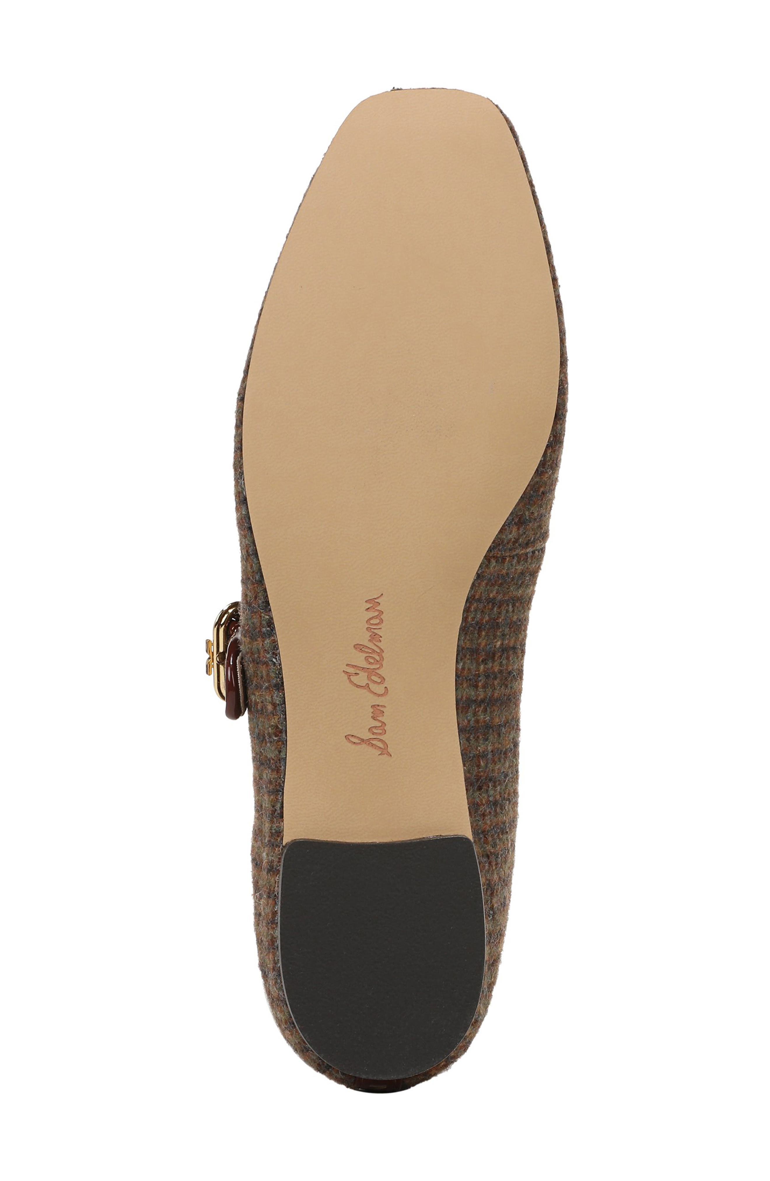 Sam Edelman Michaela Mary Jane Flat, Alternate, color, Brown Multi Plaid
