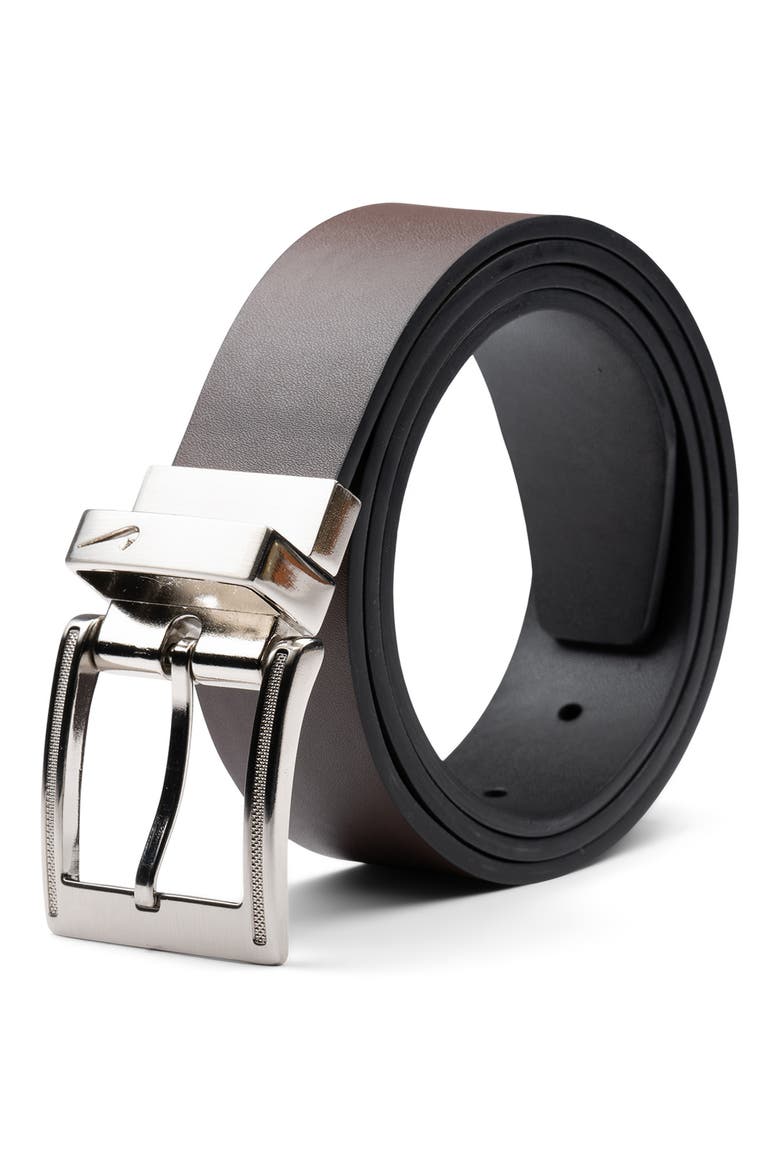 Reversible Belt, Alternate, color, SILVER/ BLACK/ BROWN