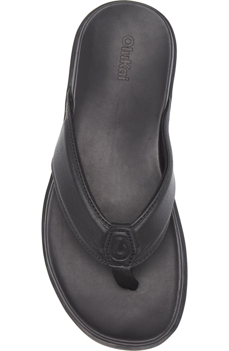 OluKai Olali Flip Flop, Alternate, color, Black / Black