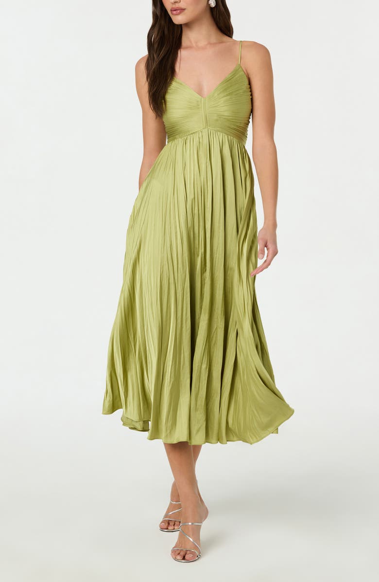 ASTR the Label Maeve Midi Dress, Main, color, Lime