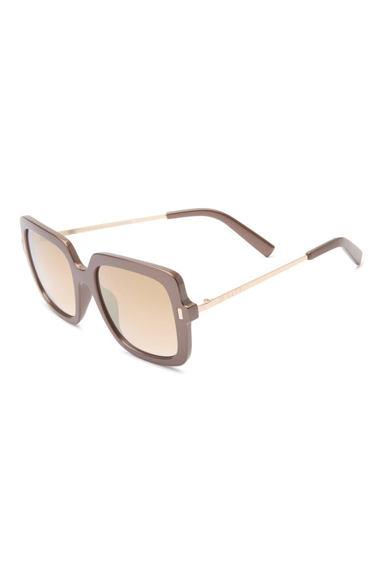 54mm Square Sunglasses, Alternate, color, PEARLED UMBER BROWN GRADIENT
