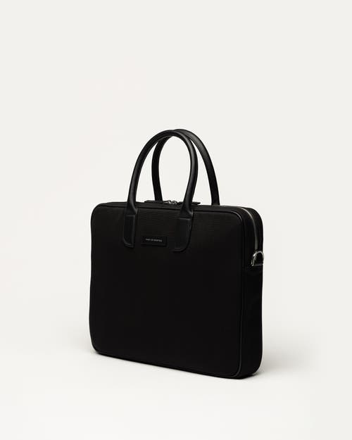 Want Les Essentiels De La Vie Want Les Essentiels Lesage Organic Cotton Canvas Computer Bag In Black