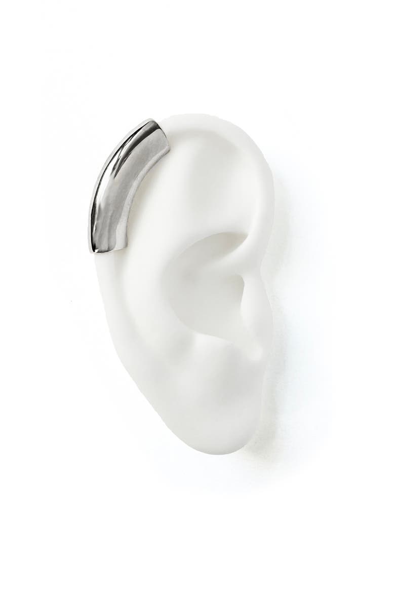Helix Ear Cuff, Alternate, color, SILVER