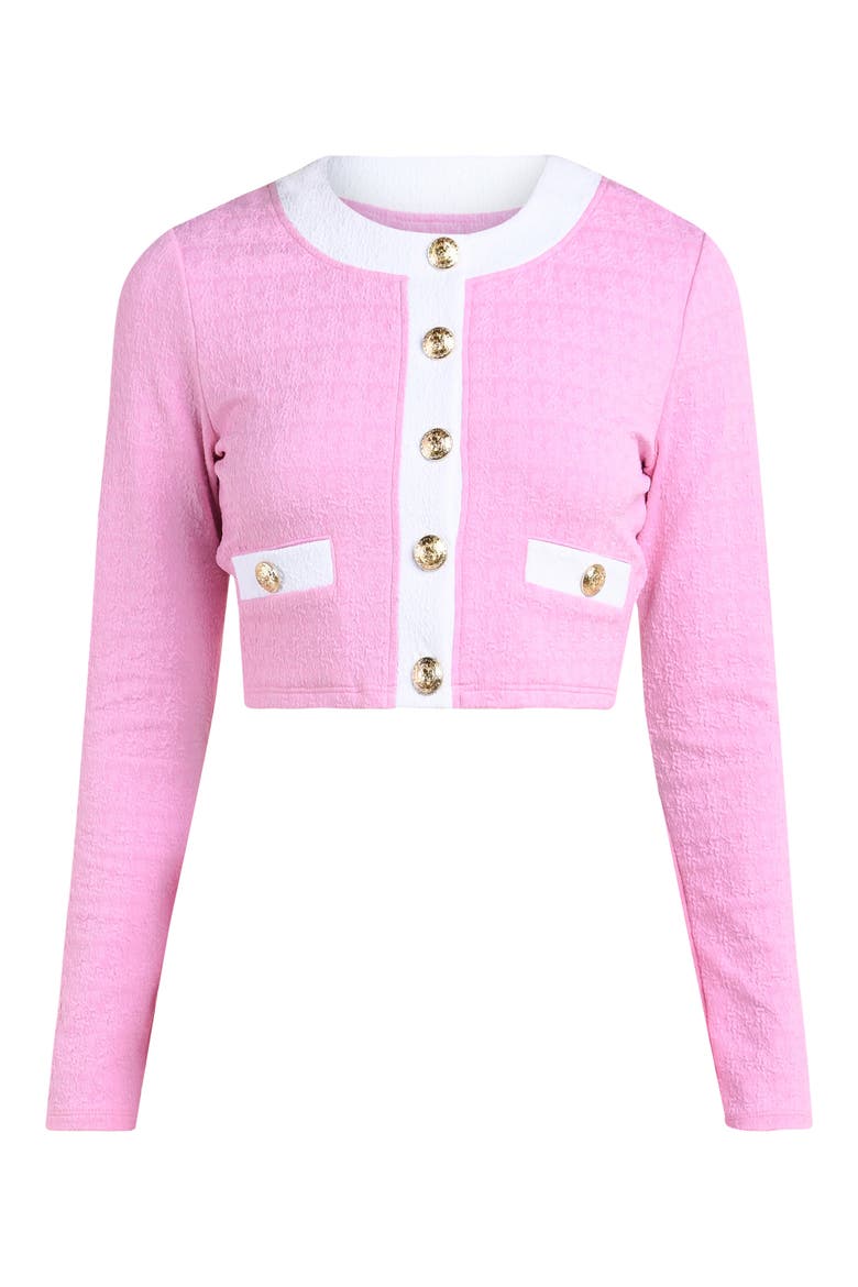 Adaline Colorblock Crop Rashguard, Alternate, color, BLUSH