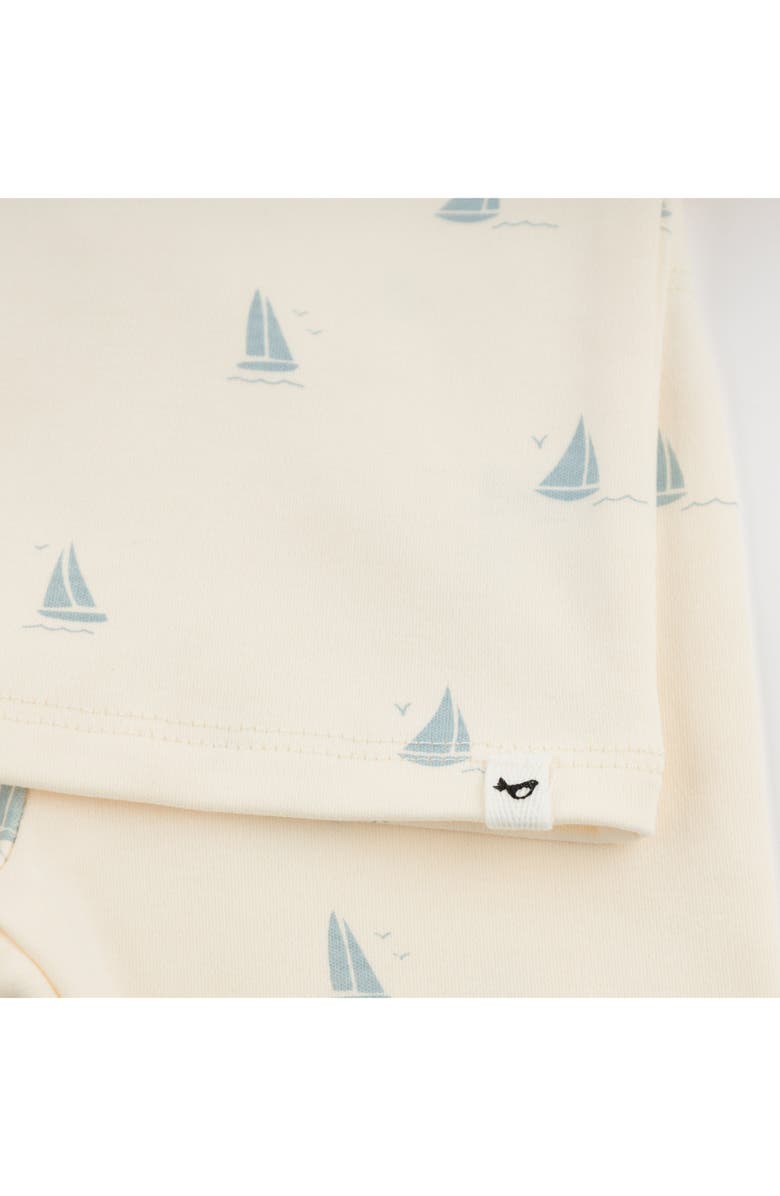 oh baby! Mini Sailboats Two Piece Set, Alternate, color, Milk